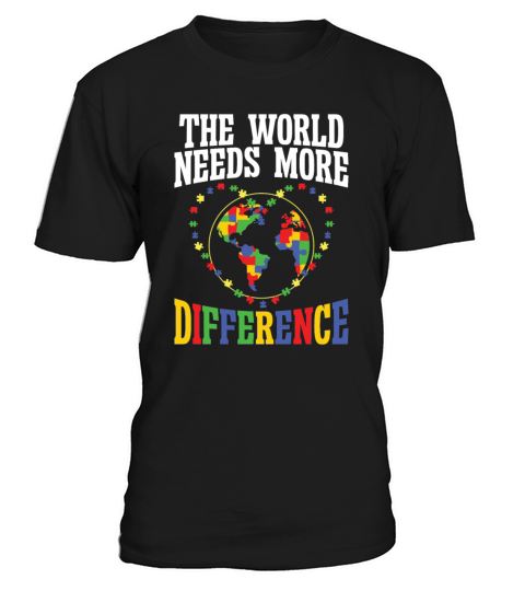 Autism world needs difference autism awareness T-Shirt Unisex