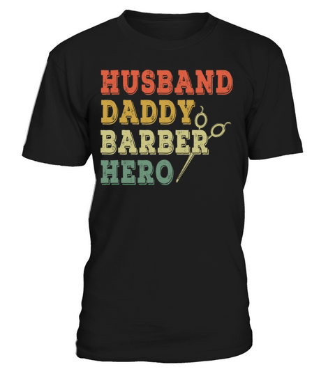 Vintage Barber Daddy Best Dad Happy Fathers Day T-Shirt Unisex