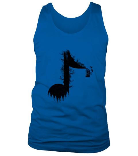 Minimalist Music Life for listen to song of Nature Tank Top Unisex