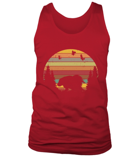 Porcupine Vintage Retro Tank Top Unisex