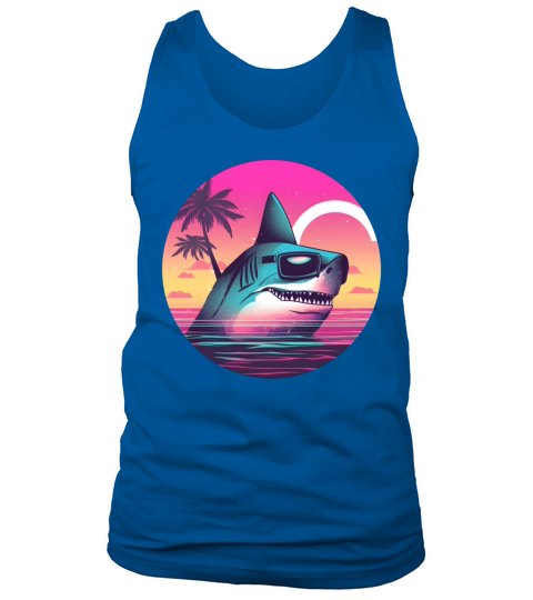 Retro Shark Lovers Vintage Tank Top Unisex