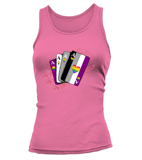 Asexual Ace Flag Playing Card Queer LGBT Tank top Woman
