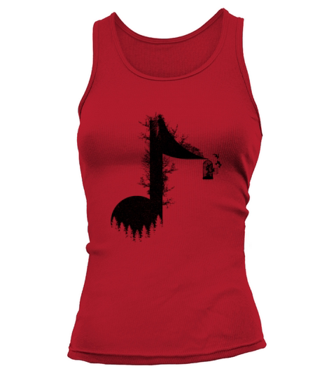 Minimalist Music Life for listen to song of Nature Tank top Woman