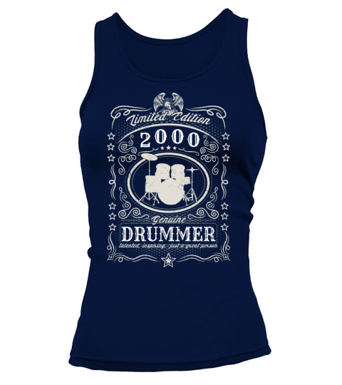 Vintage 2000 Drummer Birthday Gift Percussionist Tank top Woman