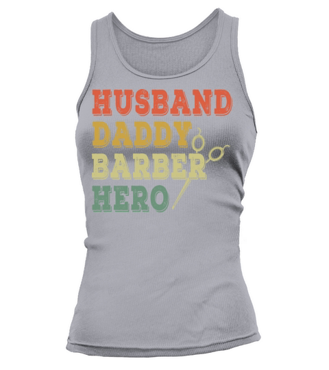 Vintage Barber Daddy Best Dad Happy Fathers Day Tank top Woman