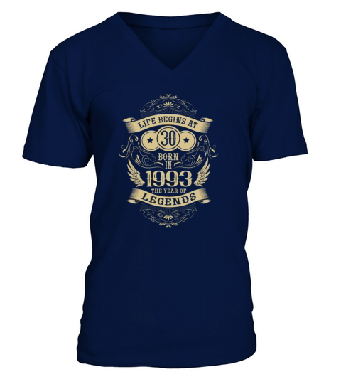 30th Birthday Gifts Vintage 1993 Birthday Sayings V-Neck T-shirt