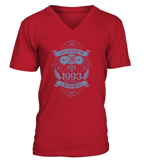 30th Birthday Gifts Vintage 1993 Birthday Sayings V-Neck T-shirt