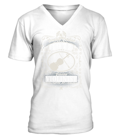 Vintage 1972 Violinist Birthday Gift Violin Player V-Neck T-shirt