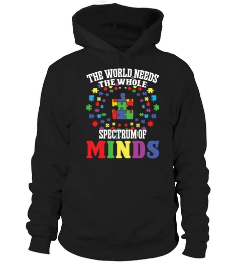 Autism whole spectrum of minds autism awareness Hoodie Unisex