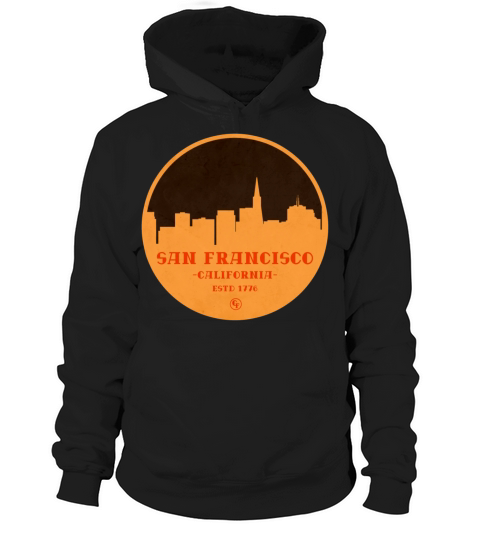 Vintage San Francisco City Badge Hoodie Unisex