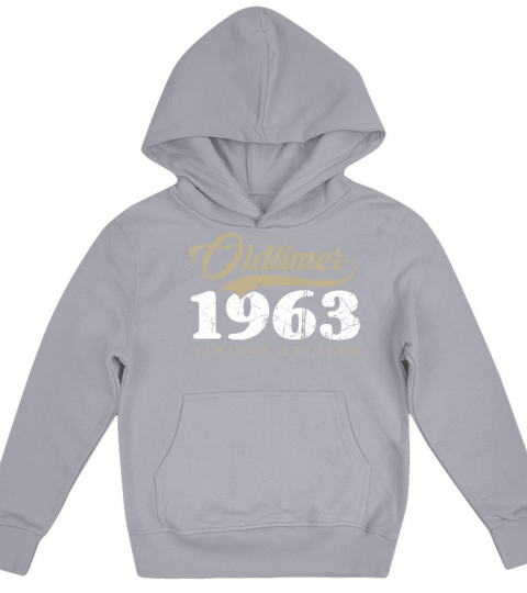 60th Birthday Vintage 1963 Kids Hoodie