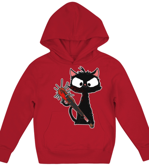 Halloween Retro Cat Vintage Cat Kids Hoodie