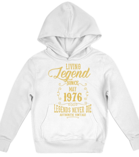Living Legend since May 1976 Kids Hoodie