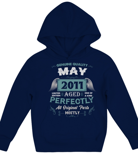 May 2011 Vintage Birthday Present Kids Hoodie
