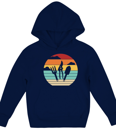 Retro Horticulture Ideas Gardener Professional Kids Hoodie