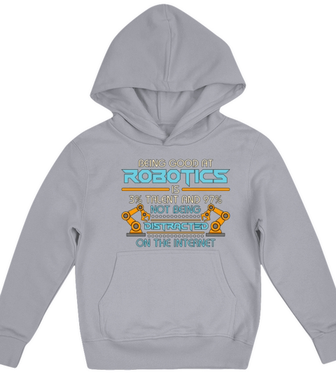 Robotics Being Good At Robotics Automation Cyborg Kids Hoodie