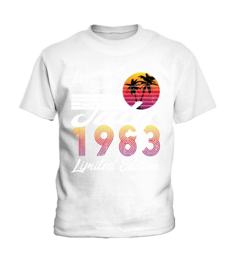 40th birthday july 1983 legendary since 1983 Kids T-Shirt