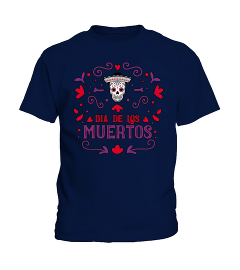 Dia De Los Muertos Day Of Dead Mexican Kids T-Shirt