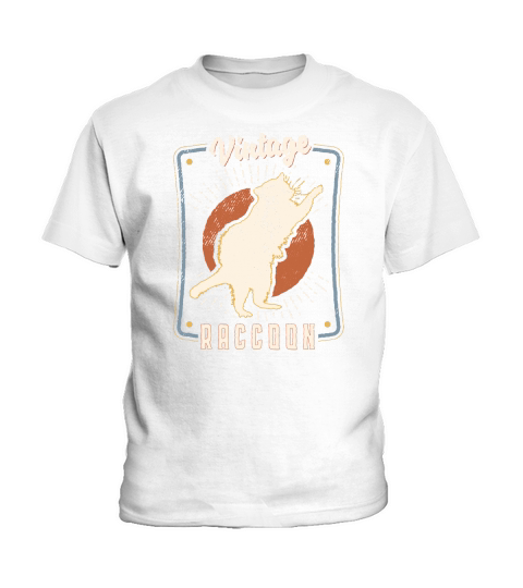 Raccoon Whisperer Vintage Classic Retro Animal Love Kids T-Shirt
