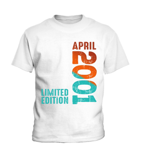 Since April 2001 Year 2001 Retro Vintage 2001 Kids T-Shirt