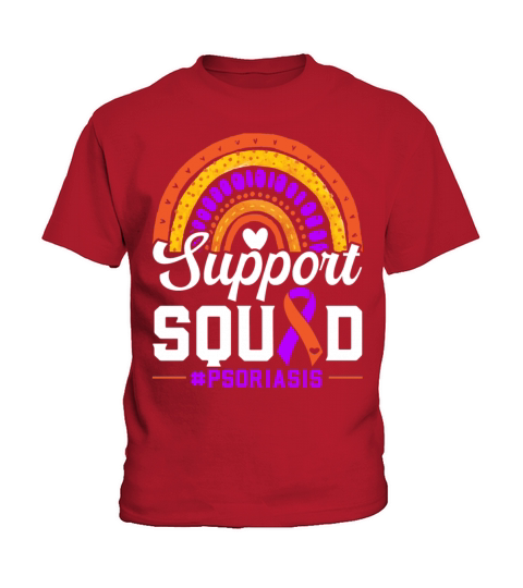Support Squad Skin Disease Psoriasis Awareness Kids T-Shirt