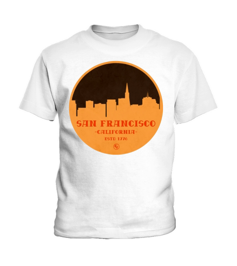 Vintage San Francisco City Badge Kids T-Shirt