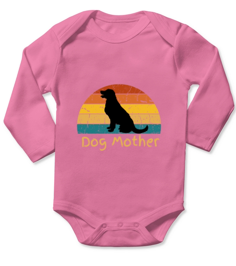 Dog Mother Funny Golden Retriever Graphic Print Long Sleeve Baby One-Piece