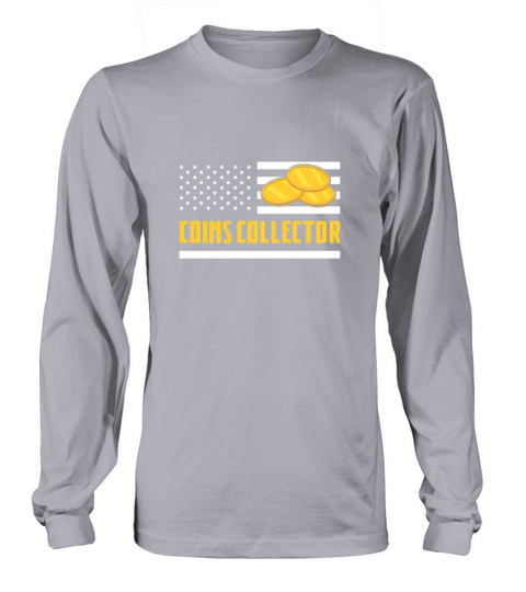 Coins Collector USA American Flag Long sleeved Unisex
