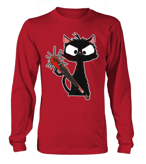 Halloween Retro Cat Vintage Cat Long sleeved Unisex