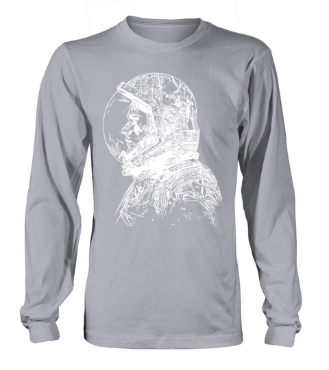 Vintager Cosmonaut With Closed Helmet Long sleeved Unisex