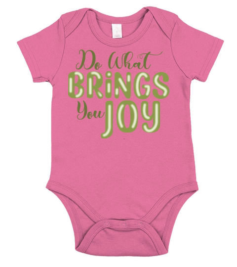 Do what brings you joy Short Sleeve Baby One-Piece