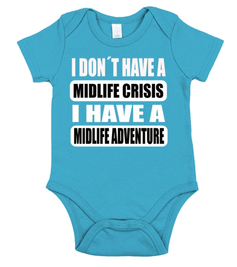Funny Midlife Crisis Midlife Adventure Short Sleeve Baby One-Piece