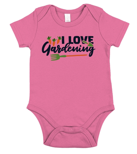 I Love Gardening Horticulture Ideas Gardener Short Sleeve Baby One-Piece