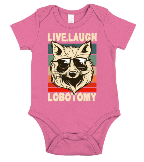Live Laugh Lobotomy Retro Possum Lover Short Sleeve Baby One-Piece
