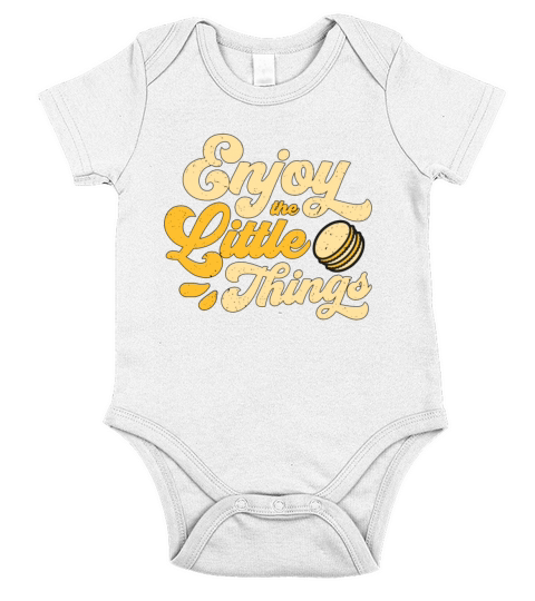Macaron Enjoy The Little Things Cooking Artfully Short Sleeve Baby One-Piece