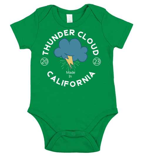 Thunder Cloudes Made In California 2023 Short Sleeve Baby One-Piece