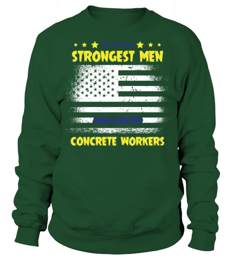 Concrete Finisher Quote American Flag Construction Sweatshirt Unisex