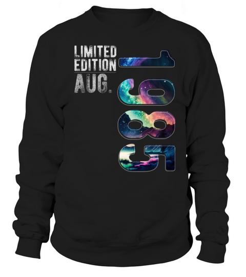 Limited Edition 1985 August Birthday Polar Lights Sweatshirt Unisex