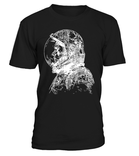 Vintager Cosmonaut With Closed Helmet T-Shirt Unisex