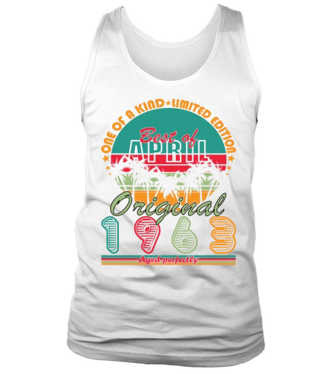 April 1963 born - 60 years old Tank Top Unisex