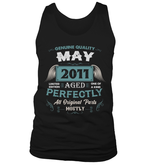 May 2011 Vintage Birthday Present Tank Top Unisex
