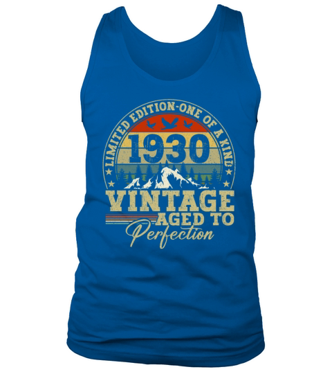 Vintage Limited Edition Made In 1930 Birthday Gift Tank Top Unisex