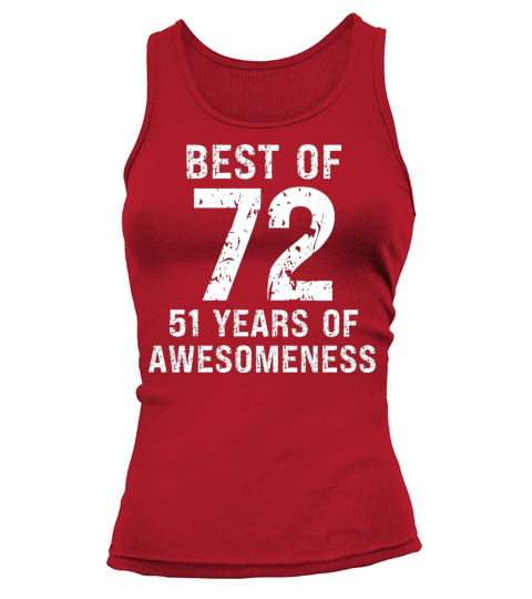 Best of 1972 vintage 1972 51th birthday Tank top Woman