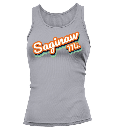 Retro Vintage Saginaw Mi Distressed Tank top Woman