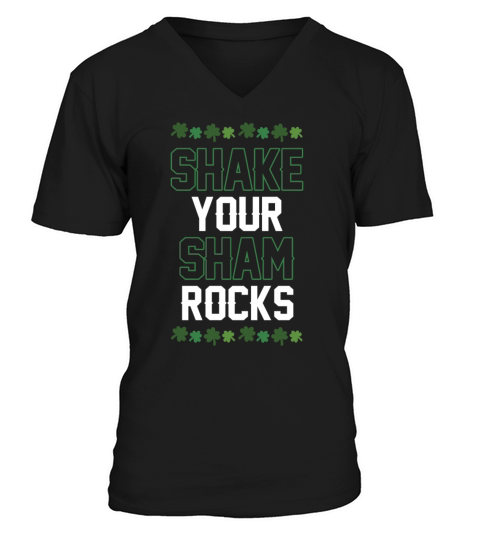 Funny Irish Saint Patricks Day Shake Your V-Neck T-shirt