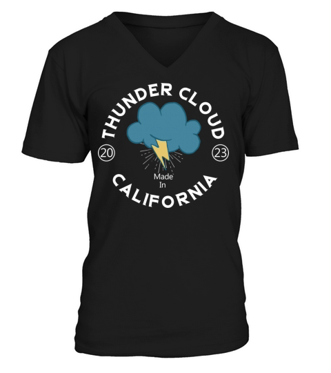 Thunder Cloudes Made In California 2023 V-Neck T-shirt