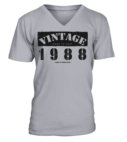 Vintage Classic 1988 35th Birthday - 35 Years Old V-Neck T-shirt