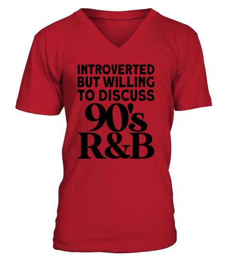 Vintage introverted but willing to discuss 90s rnb V-Neck T-shirt
