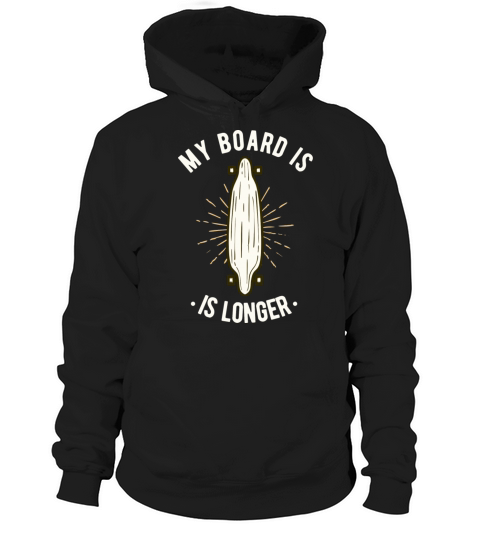 Longboard Vintage Retro Skater Funny Saying Hoodie Unisex