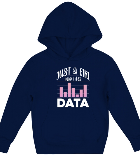 Just A Girl Who Likes Data Kids Hoodie